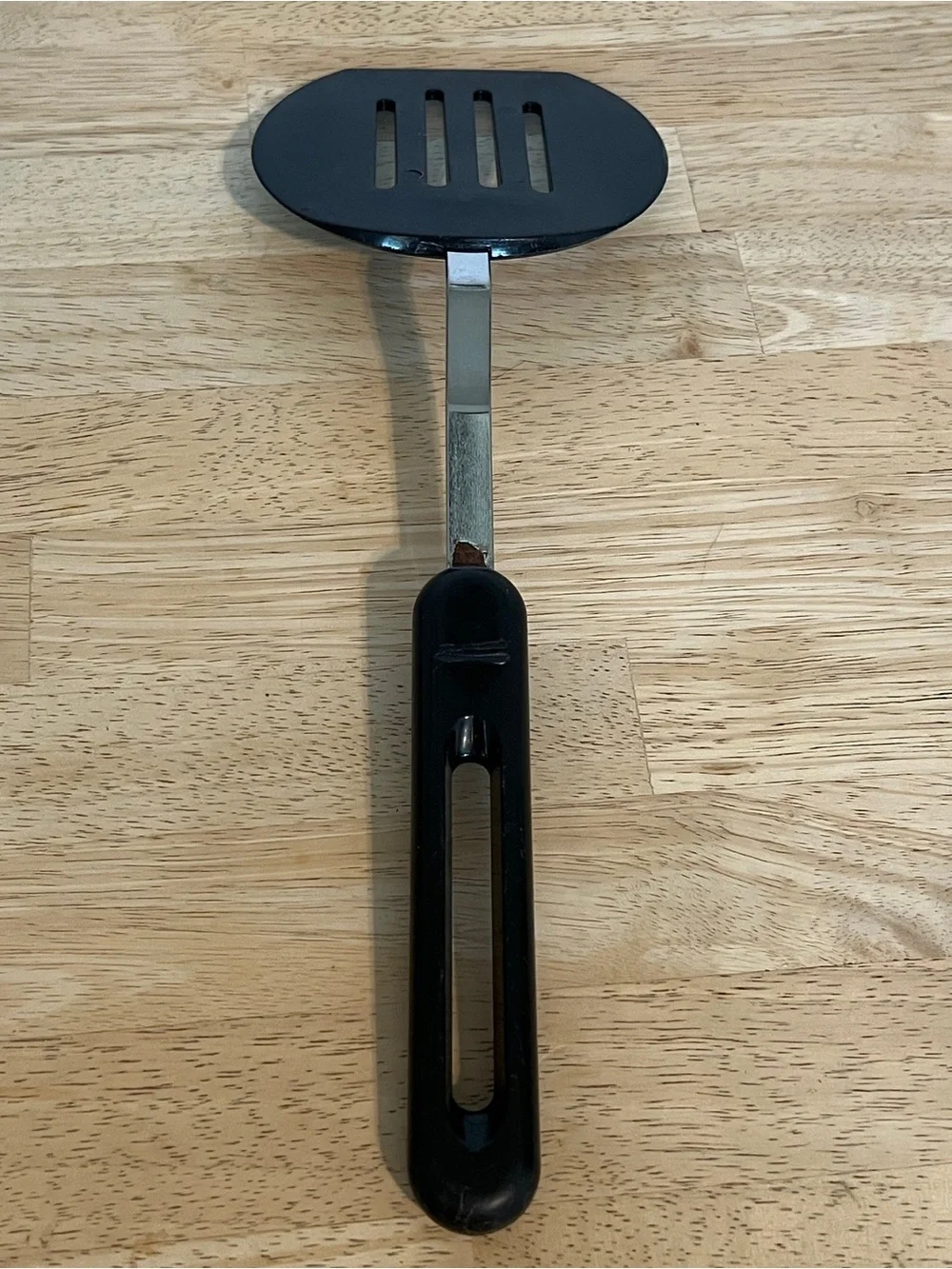 Vintage Bonny Nylon Spatula Black Slotted Kitchen USA Pancake Flipper